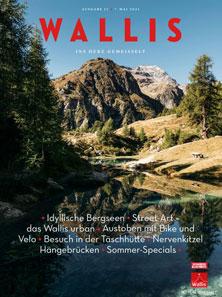 Titelseite des Magazins, Ausgabe 12 vom Mai 2021, Wallis, Schweiz